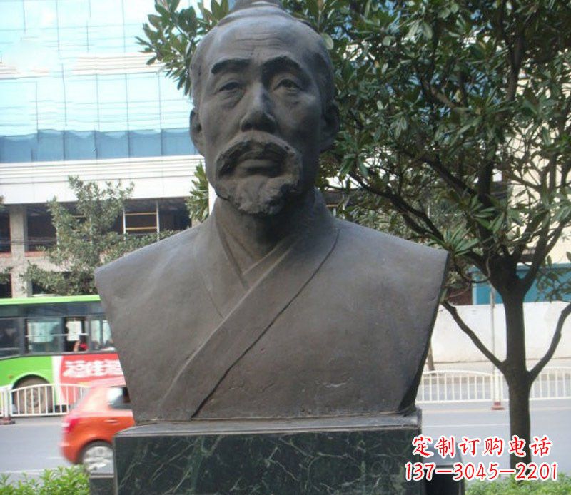 贵州铜雕管仲名人雕塑肖像