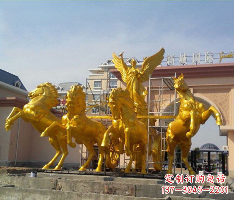 贵州铜雕广场阿波罗战马雕塑