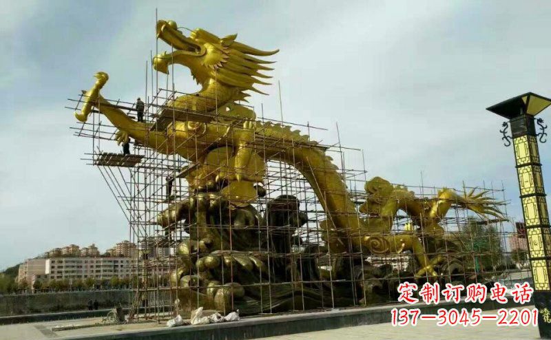 贵州铜雕广场神龙景观摆件