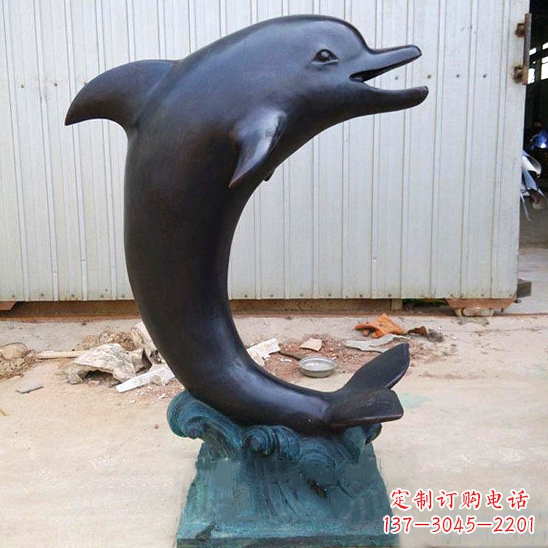 贵州铜雕海豚雕塑
