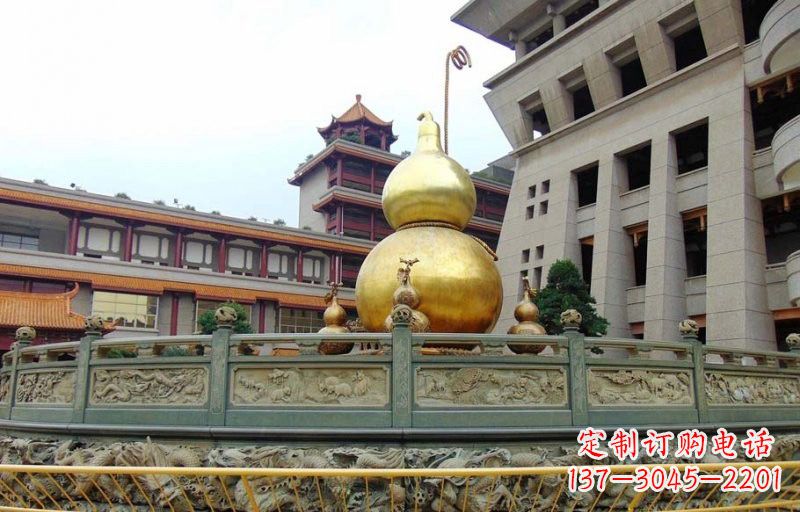 贵州铜雕葫芦公园景观雕塑