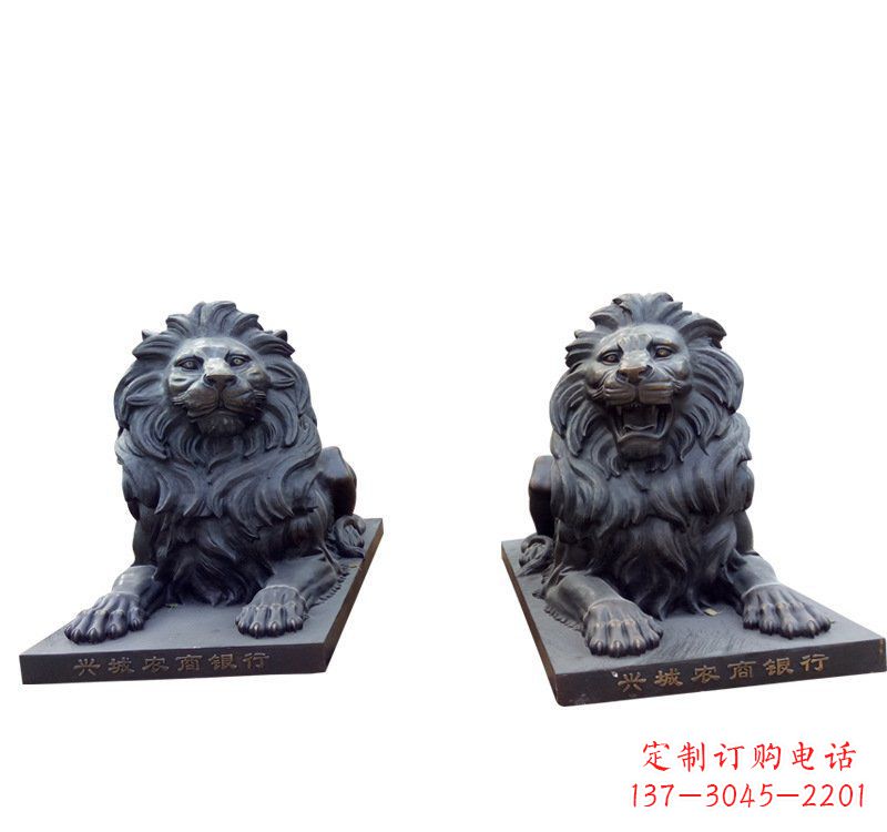 贵州铜雕汇丰狮子 (2)