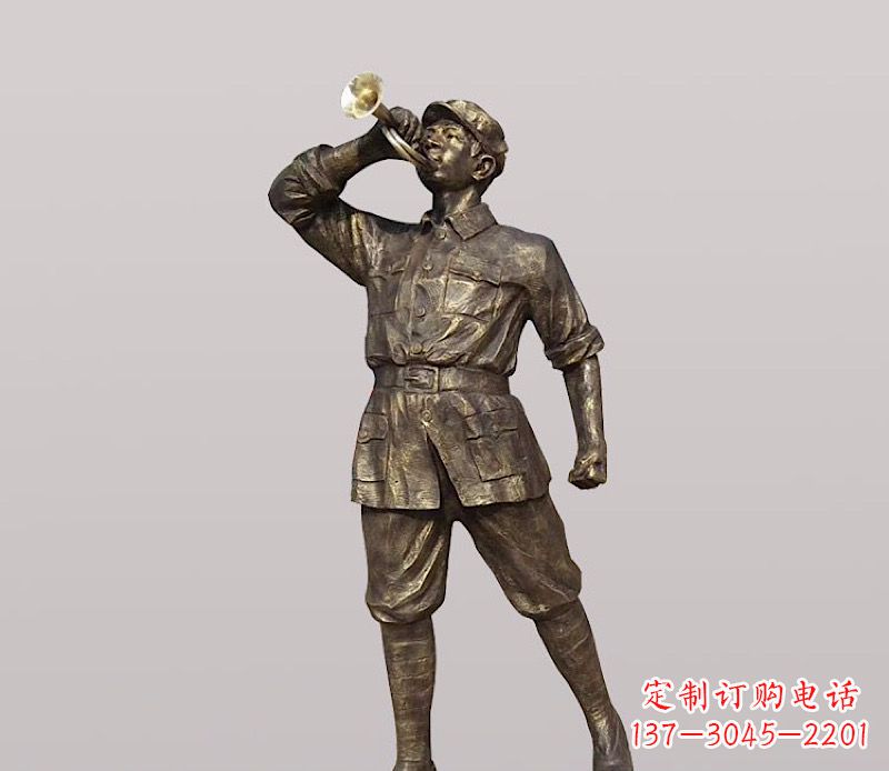 贵州铜雕解放军战士