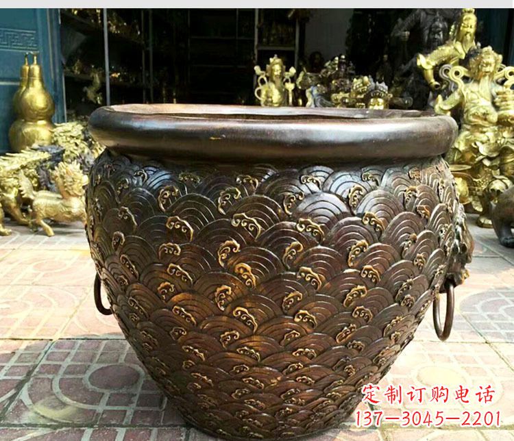 贵州铜雕景观花盆