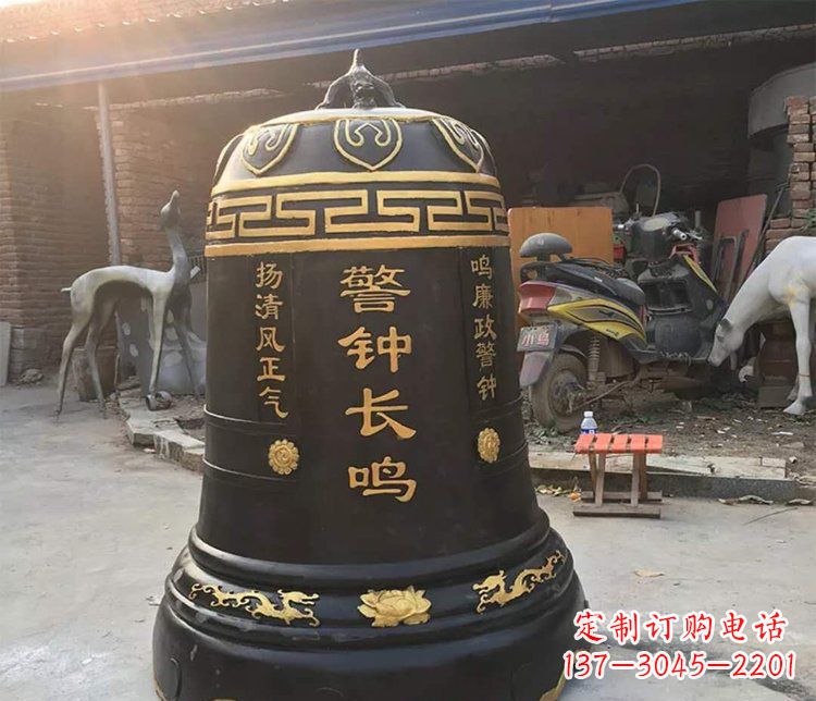 贵州铜雕警钟长鸣寺庙雕塑