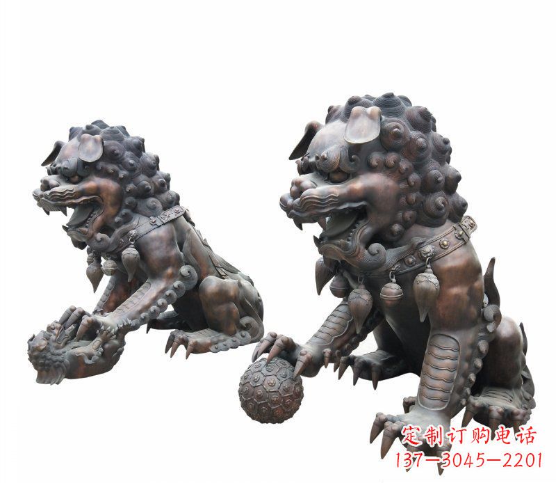 贵州铜雕酒店镇宅招财麒麟雕塑