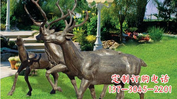 贵州铜雕鹿公园动物雕塑