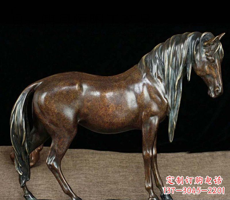 贵州铜雕马公园动物摆件