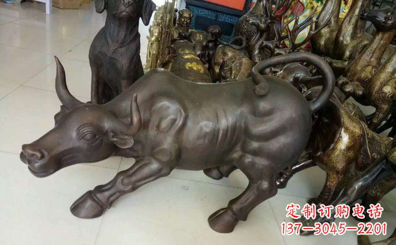 贵州铜雕牛广场动物景观摆件 (5)