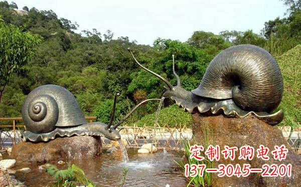 贵州铜雕喷水蜗牛