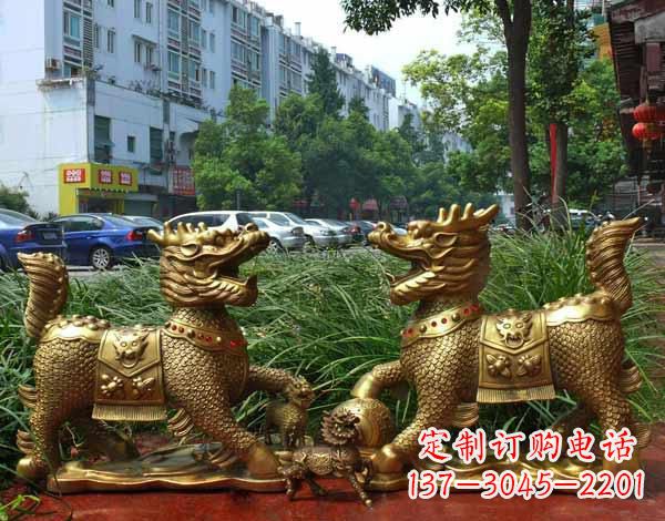 贵州铜雕麒麟神兽