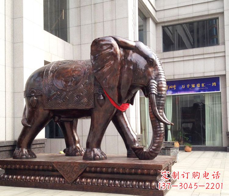 贵州铜雕企业招财大象