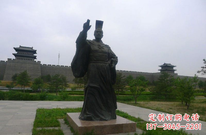 贵州铜雕秦始皇古代名人雕塑