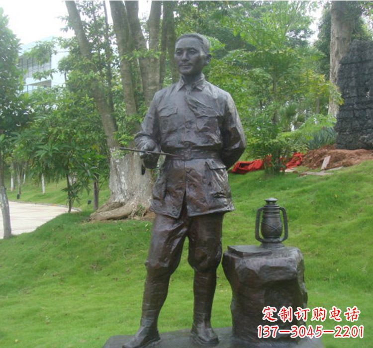 贵州铜雕青年时期邓小平