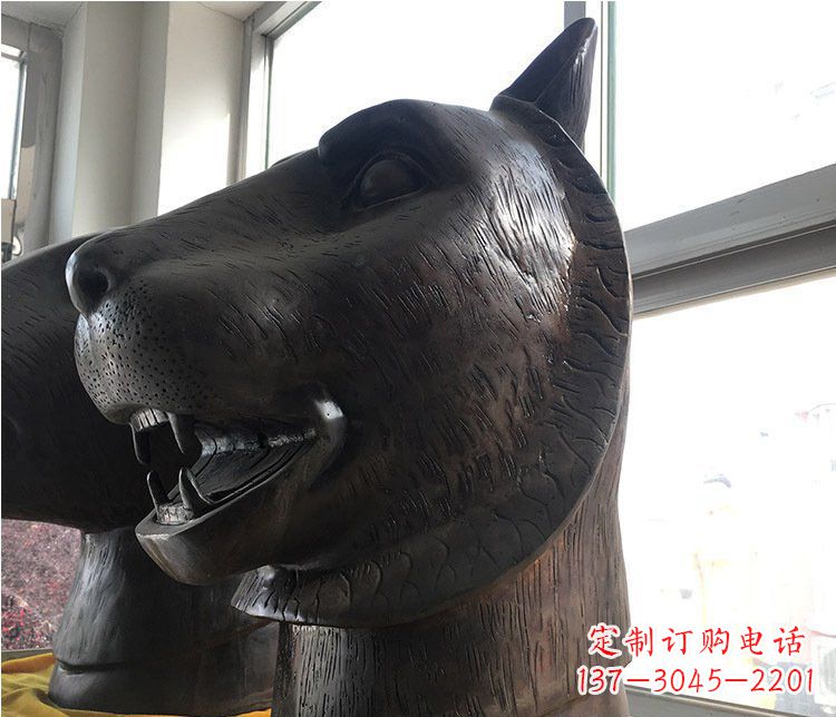 贵州铜雕生肖动物头像雕塑摆件