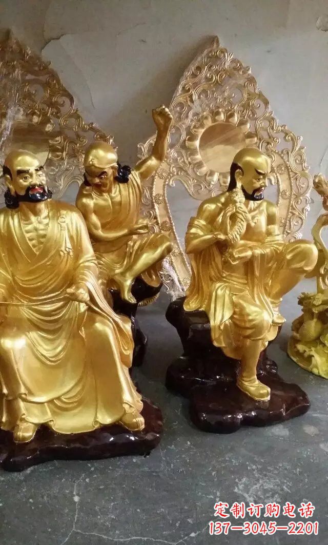 贵州铜雕十八罗汉