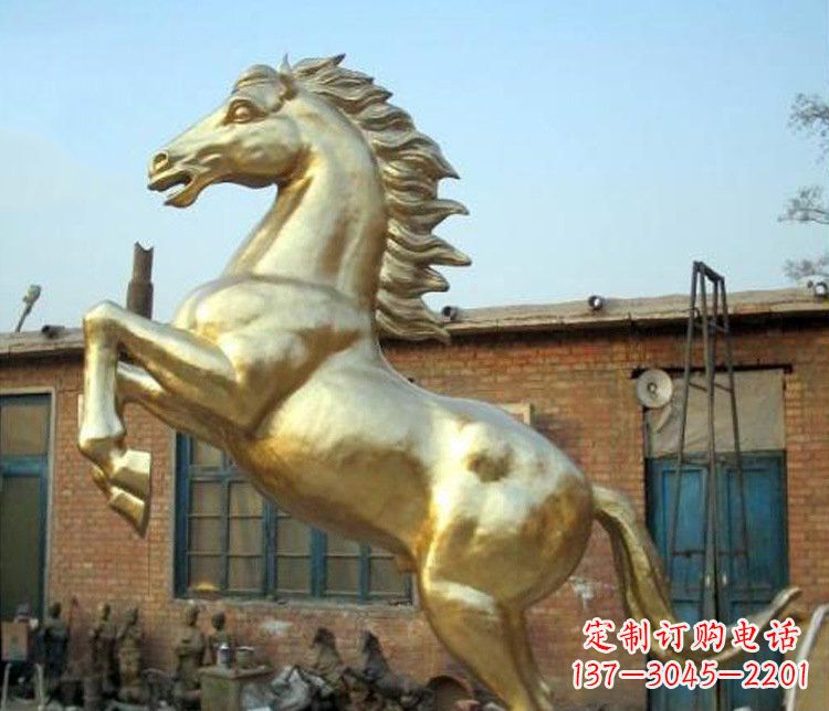 贵州铜雕室商场招财动物马雕塑