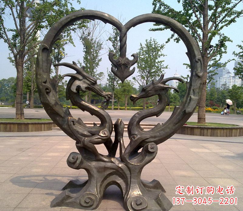 贵州铜雕双龙戏珠