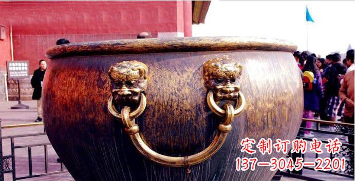 贵州铜雕水缸寺庙景观雕塑