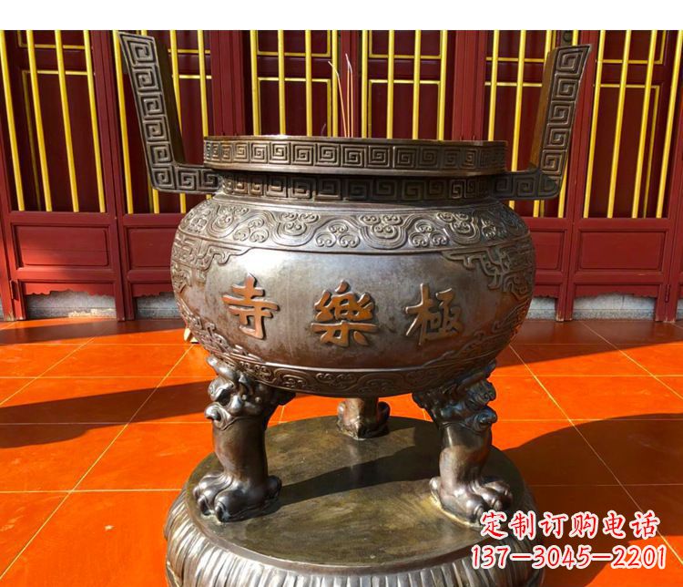 贵州铜雕寺庙景观香炉