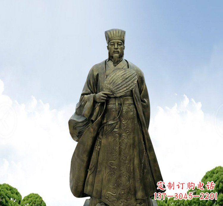 贵州铜雕伟人诸葛亮古代历史人物