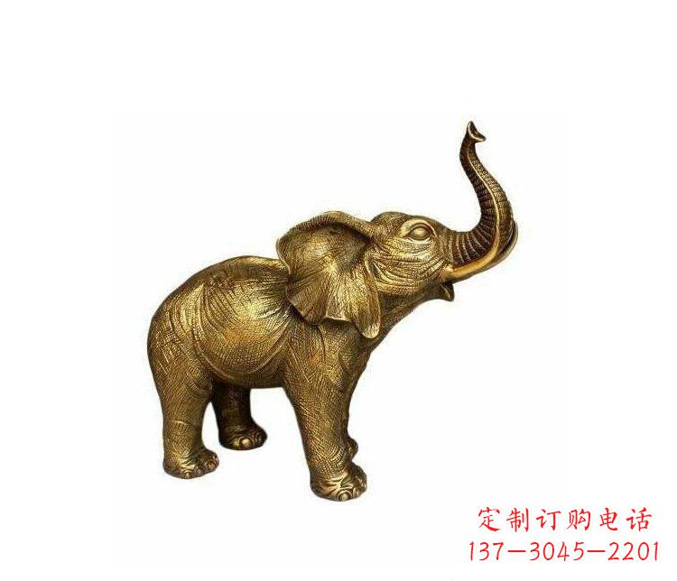 贵州铜雕园林动物小象雕塑