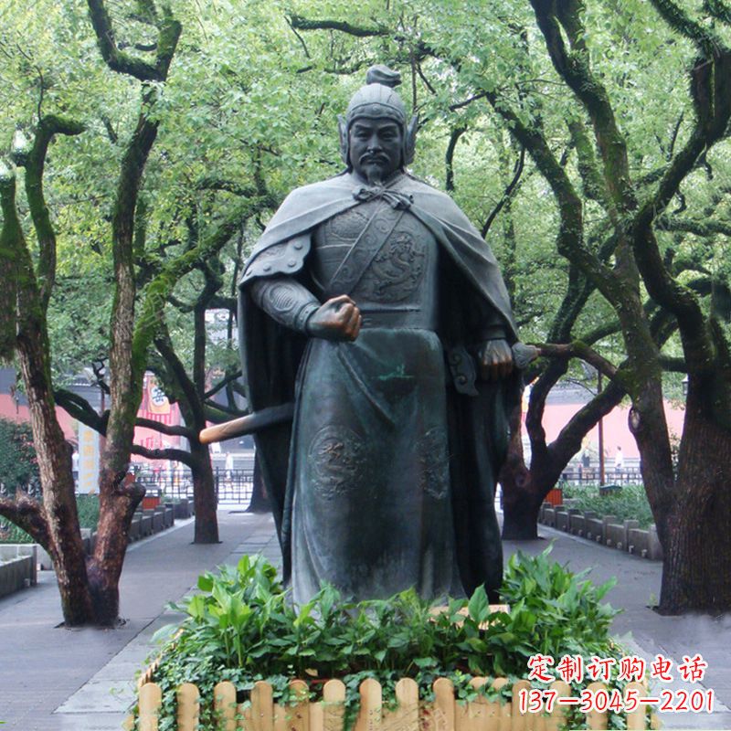 贵州铜雕岳飞雕塑-公园园林历史名人中国古代民族英雄人物雕像