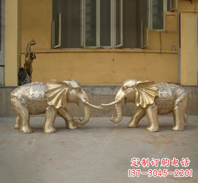 贵州铜雕招财小象
