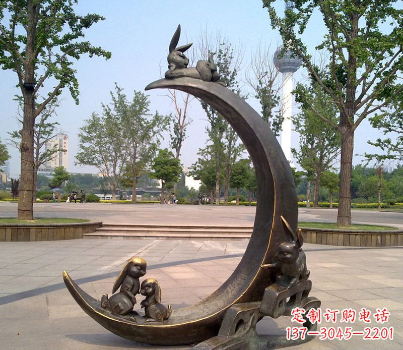 贵州兔子铜雕