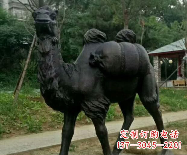 贵州驮行李的骆驼铜雕