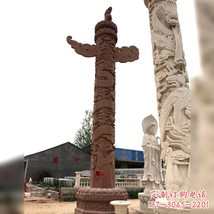 贵州晚霞红华表石柱