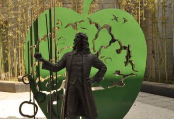 贵州牛顿公园铜雕，艺术品升华人物形象