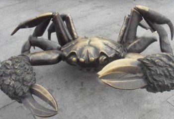 贵州中领雕塑以传统工艺出品的螃蟹铜雕，是杰出…