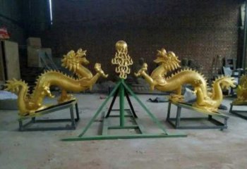 贵州享受经典，领略古老传统，精美特色的双龙戏珠铜雕