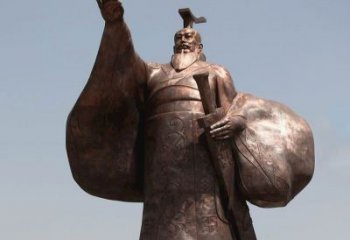 贵州秦始皇铜雕精美塑像，让历史回溯至您身边