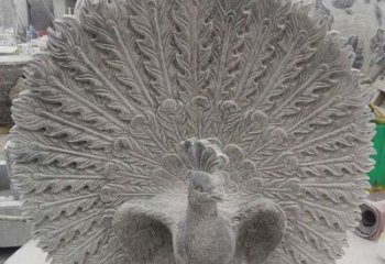 贵州孔雀开屏石雕，艺术仿古风华