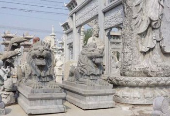 贵州西洋古典青石狮子雕塑