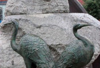 贵州青铜仙鹤公园动物雕塑--令人叹为观止的完美艺术品