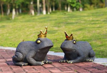 贵州青蛙王子玻璃钢动物雕塑摆件，温馨家居装饰佳品