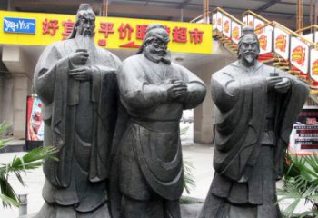 贵州铭记经典：三国英雄关羽雕塑