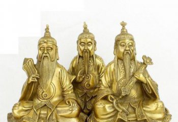 贵州三清祖师神像铜雕，古典经典展现