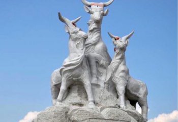 贵州多彩山羊雕塑精美制作
