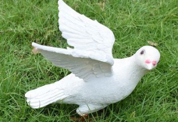 贵州象征和平的少女和平鸽雕塑