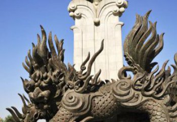 贵州中领雕塑：神兽火麒麟铜雕定制
