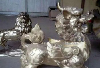 贵州中领雕塑：貔貅铜雕精致雕塑