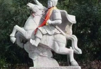贵州神帅韩信骑马石雕塑像，领雕塑定制出精美传奇