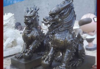 贵州中领雕塑的麒麟铜雕是塑造精美的工艺结果。…
