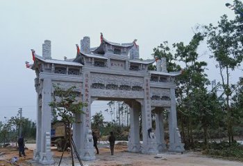 贵州领雕塑专业定制仿古牌坊雕塑，拥有多年专业…