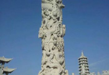 贵州精美雕塑，华表龙柱雕塑