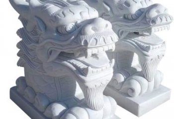 贵州精致石雕龙头雕塑，打造建筑雕塑景观
